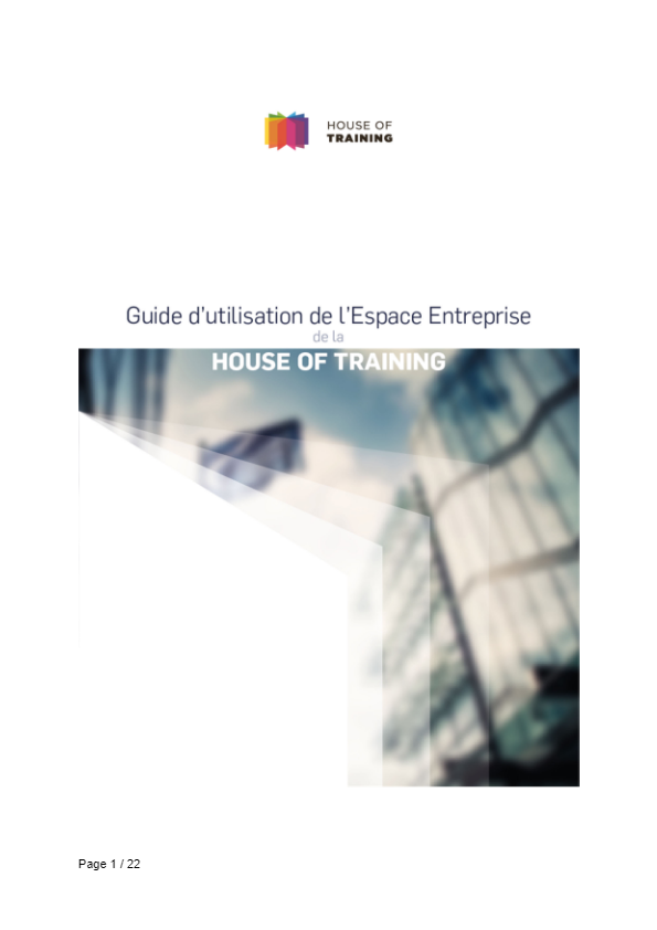 Guide d'utilisation de l'Espace Entreprise