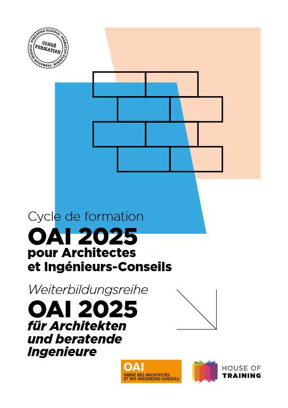 Cycle de formation OAI 2025 pour Architectes et Ingénieurs-Conseils